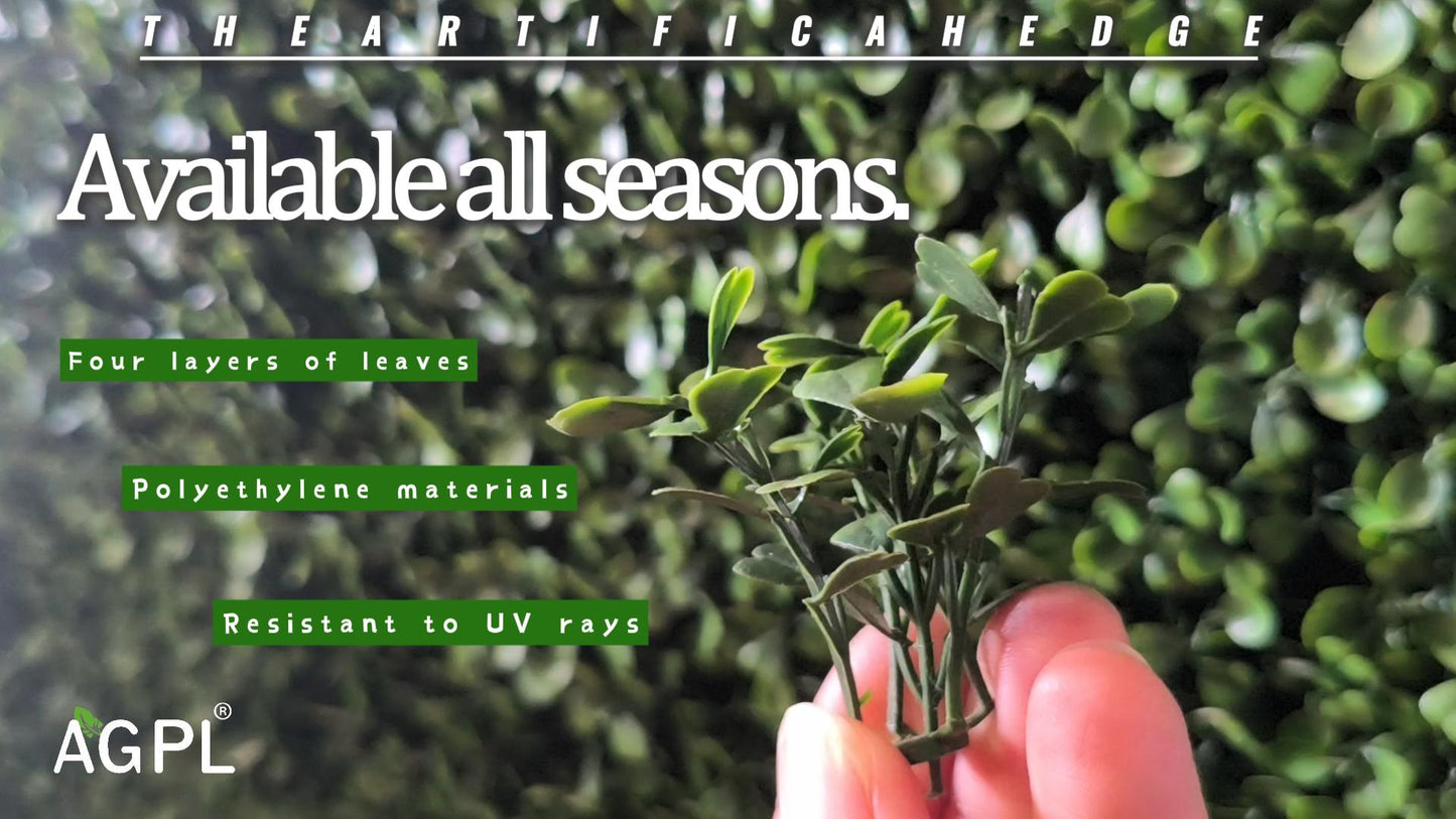 Premium Artificial Boxwood Panels - High-Quality Greenery Backdrop - AGPL Hedge