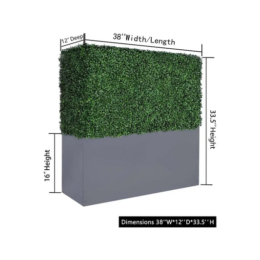 artificial boxwood hedge wall for outdoor privacy