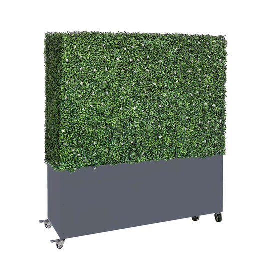 Artificial Hedge with Planter Box and Caster - AGPL Hedge