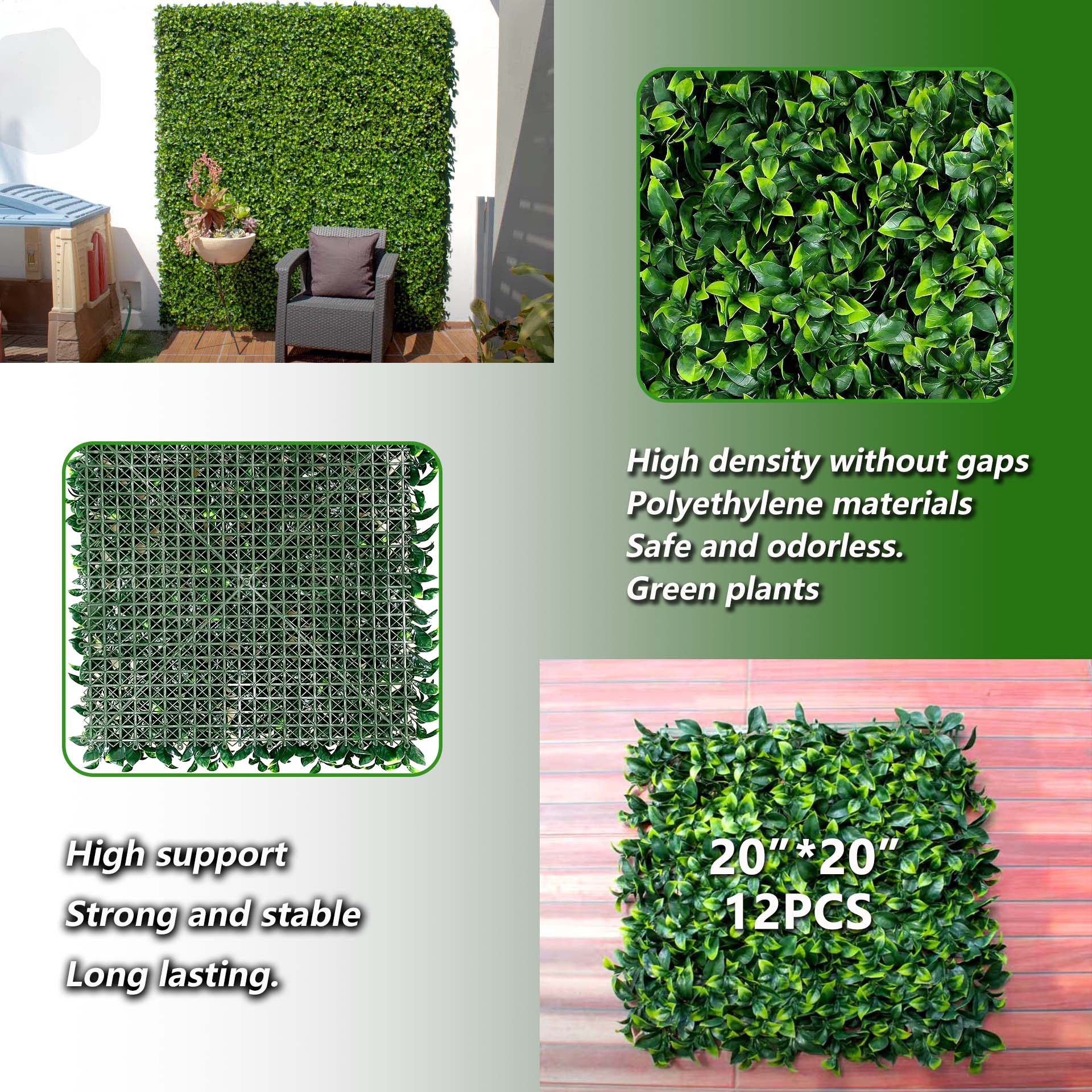 Artificial greenery Panels - AGPL Hedge