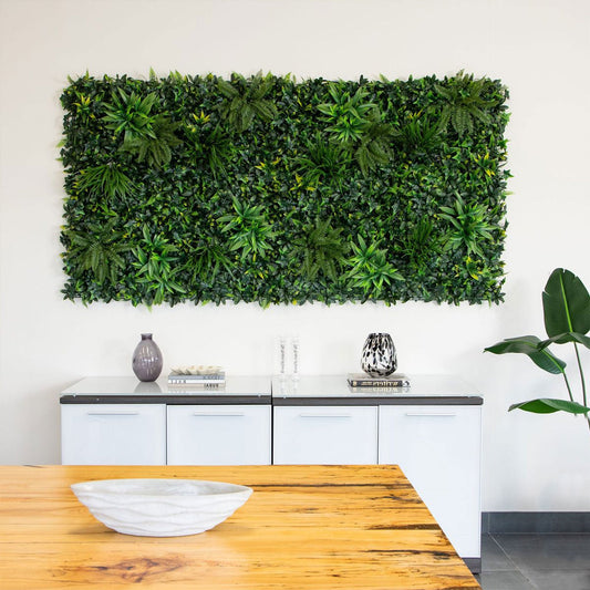 How to use artificial plant panels to change the spatial environment？