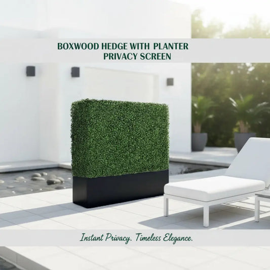 artificial boxwood hedge wall