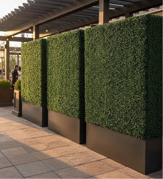 Artificial Hedge Wall with Metal Planter: The Complete Privacy Screen Guide