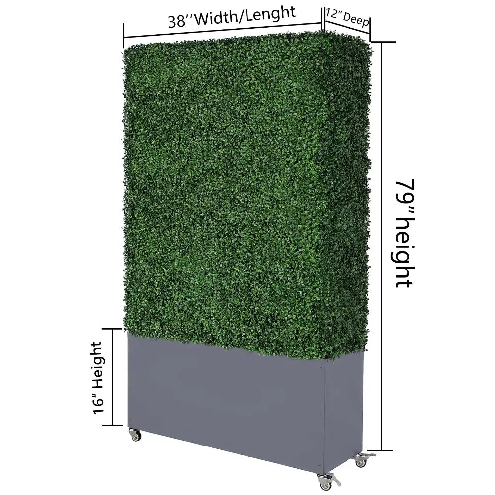 Simulated Plant Hedge Wall