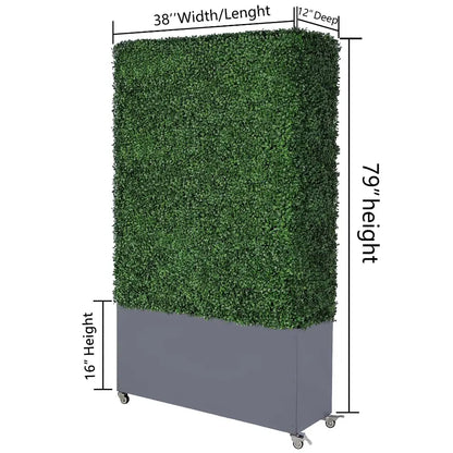 Simulated Plant Hedge Wall