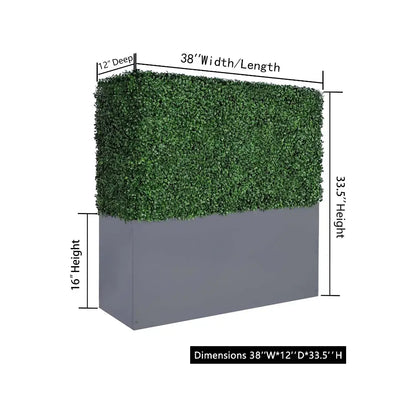 artificial boxwood hedge wall for outdoor privacy
