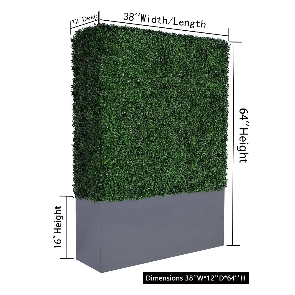 artificial boxwood hedge wall for outdoor privacy