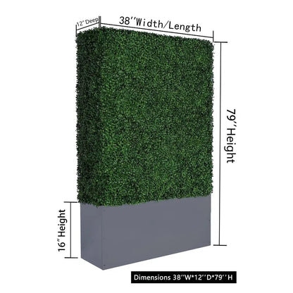 artificial boxwood hedge wall for outdoor privacy