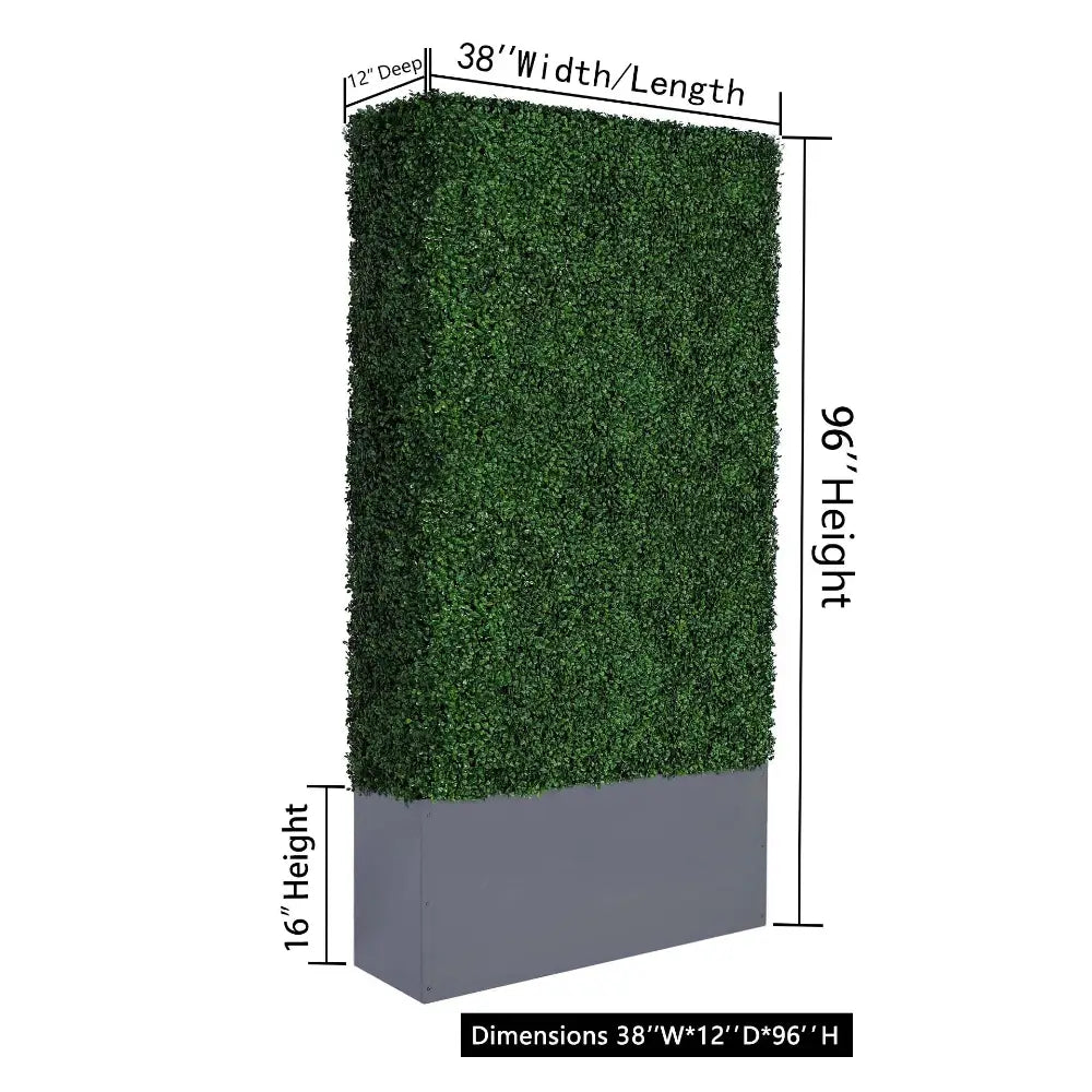 artificial boxwood hedge wall for outdoor privacy