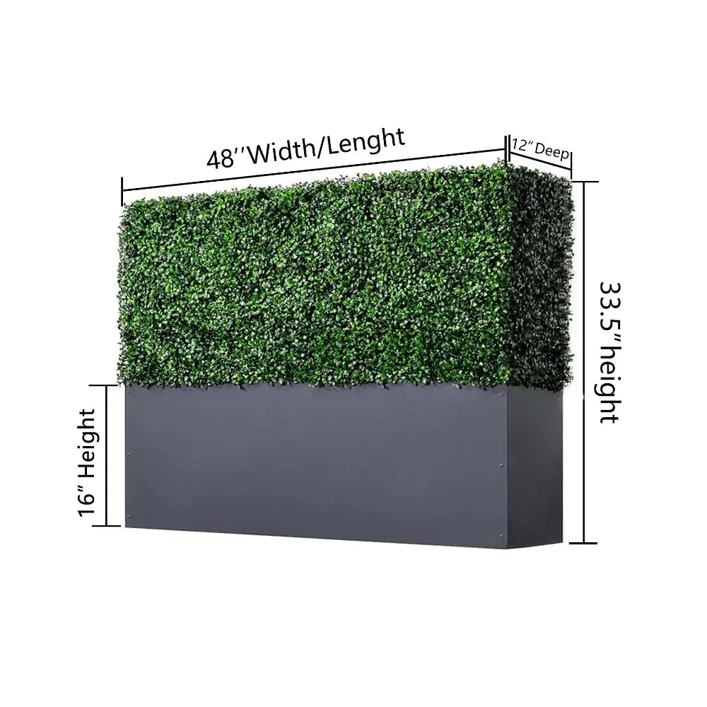 artificial boxwood hedge wall for outdoor privacy