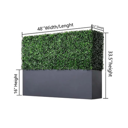 artificial boxwood hedge wall for outdoor privacy