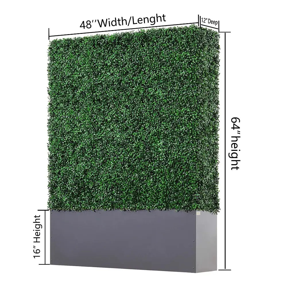 artificial boxwood hedge wall for outdoor privacy