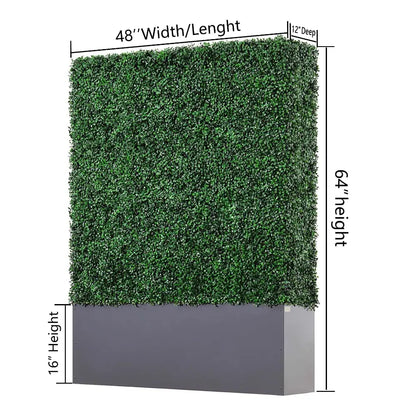 artificial boxwood hedge wall for outdoor privacy