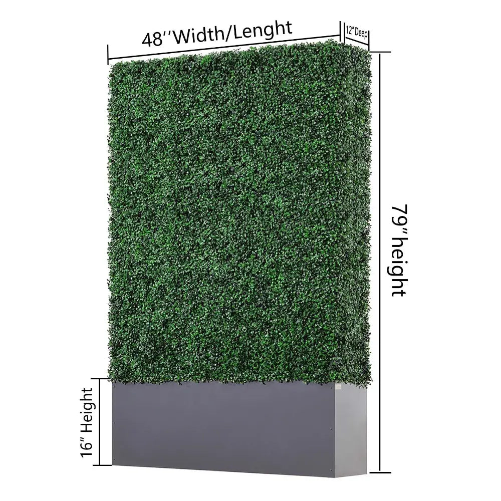 artificial boxwood hedge wall for outdoor privacy