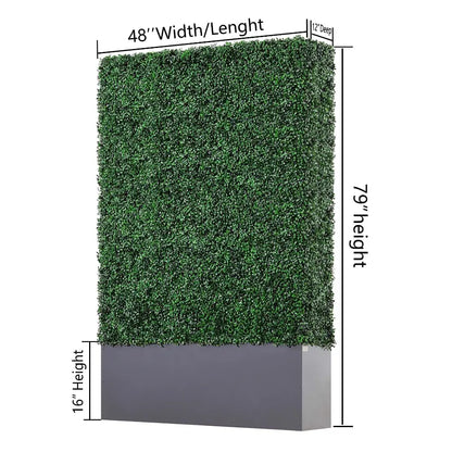 artificial boxwood hedge wall for outdoor privacy