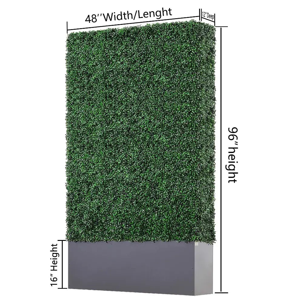 artificial boxwood hedge wall for outdoor privacy
