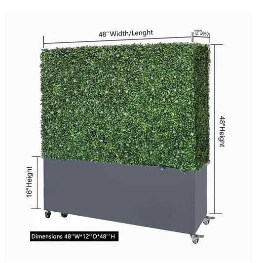 Artificial_Hedge_Wall_48_Height_48_Width_12_Deep