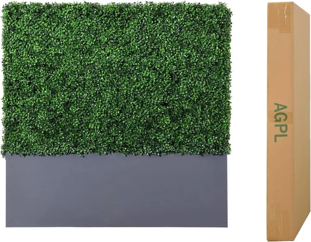 Artificial_Hedge_Wall_With_Stainless_Steel_Planter_Box