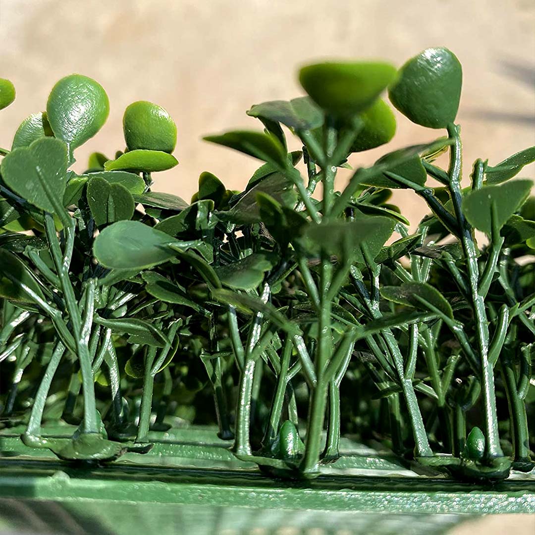 Artificial Boxwood Hedge Wall with Black Color Planter - AGPL Hedge 