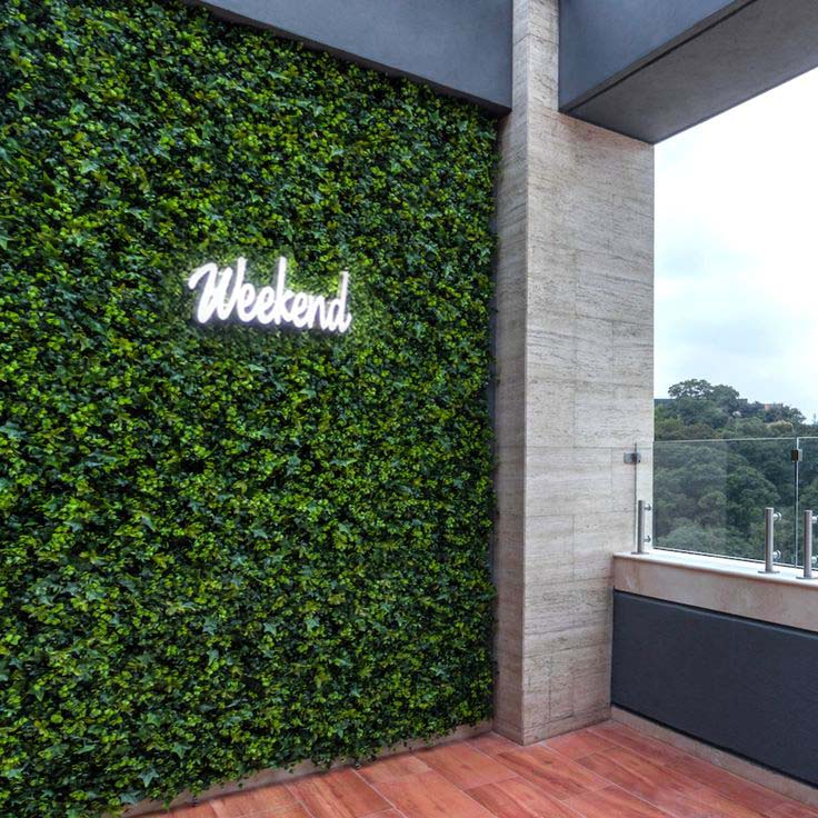 Premium Green Wall - Artificial Plant Panels for Outdoor Decor  