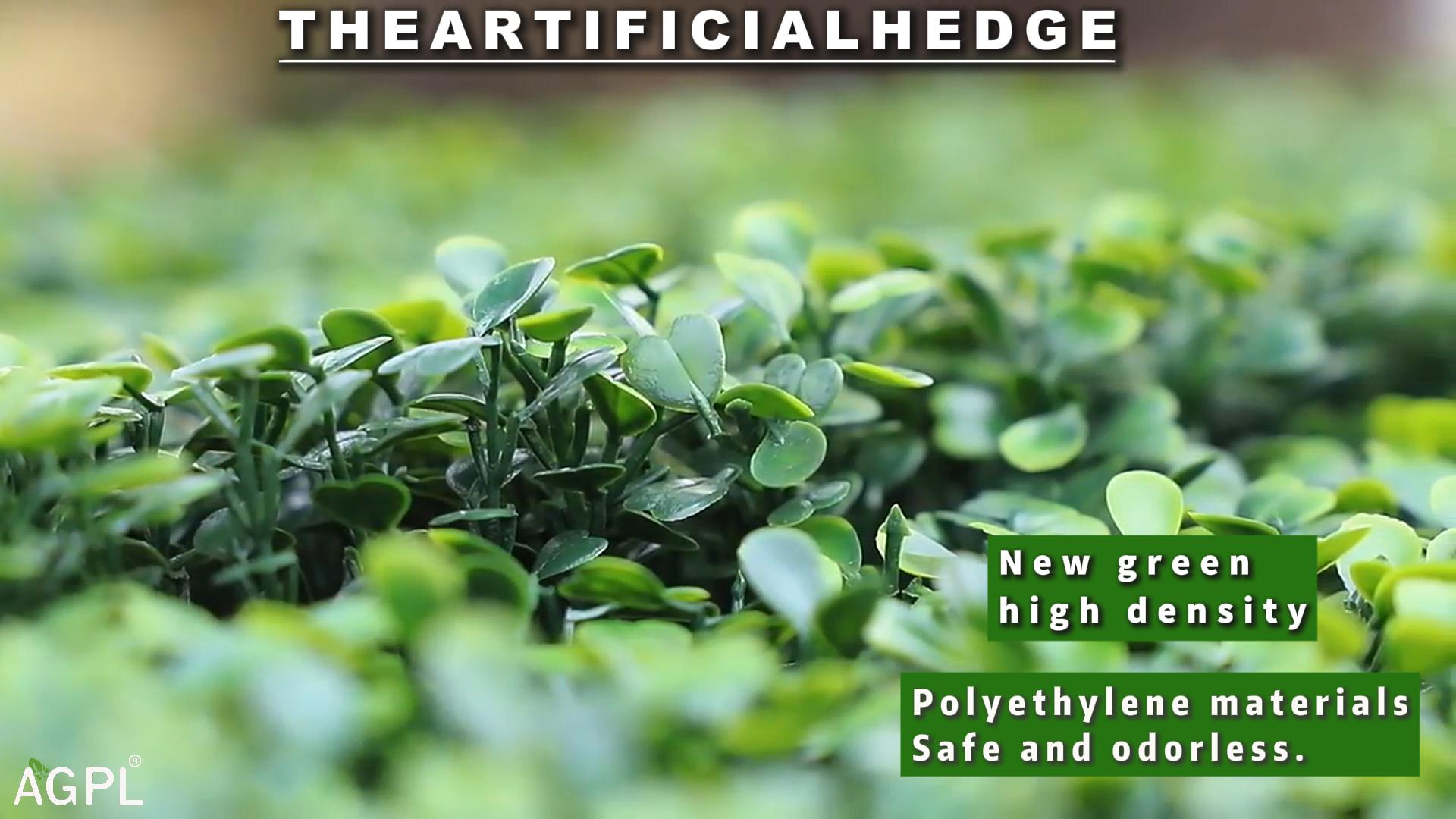 Load video: artificial hedge wall